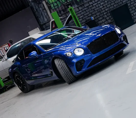 Bentley Continental GT detailed at the Exotic Auto Services workshop in Abu Dhabi