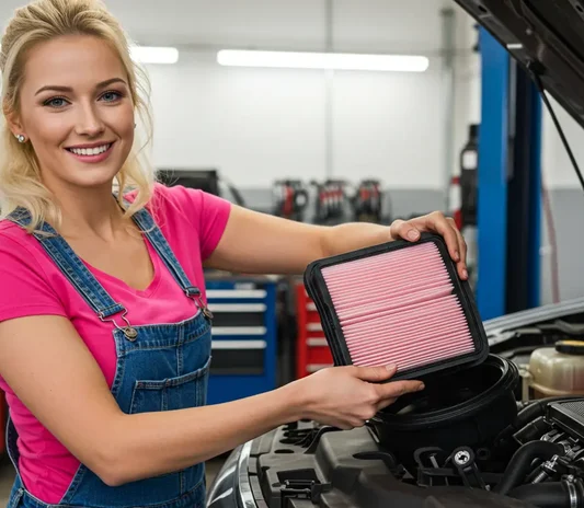Electrical system maintenance at the Exotic Auto Services workshop in Abu Dhabi