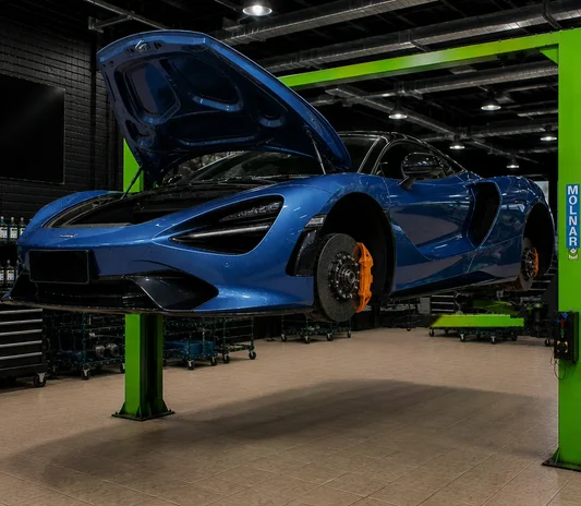 Engine bay cleaned and detailed at the Mussafah workshop