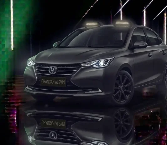 Engine work carried out on a Chinese car in Mussafah