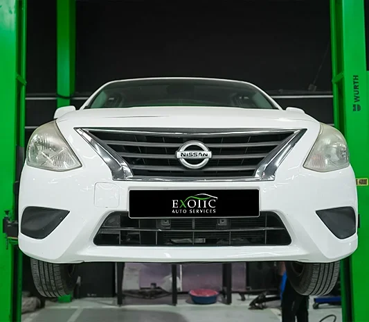 Diagnostic scan run on a Nissan Patrol in Mussafah
